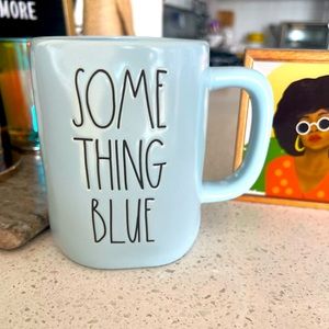 RAE DUNN Ceramic SOMETHING BLUE Coffee Mug